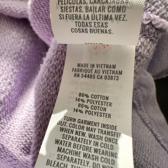 Aerie LumberJane Fleece Button Up Oversized Shirt in a purple color variant XL - Picture 9 of 10